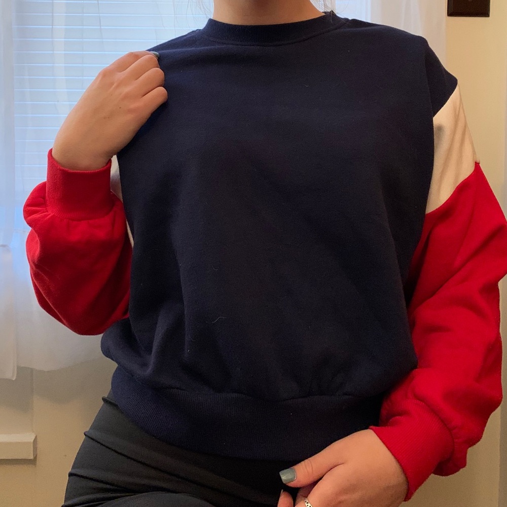 Cropped Crew Neck Sweatshirt